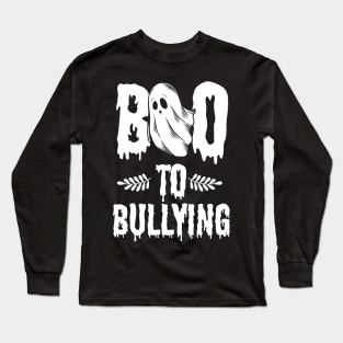 Be Kind And Boo To Bullying Halloween Long Sleeve T-Shirt